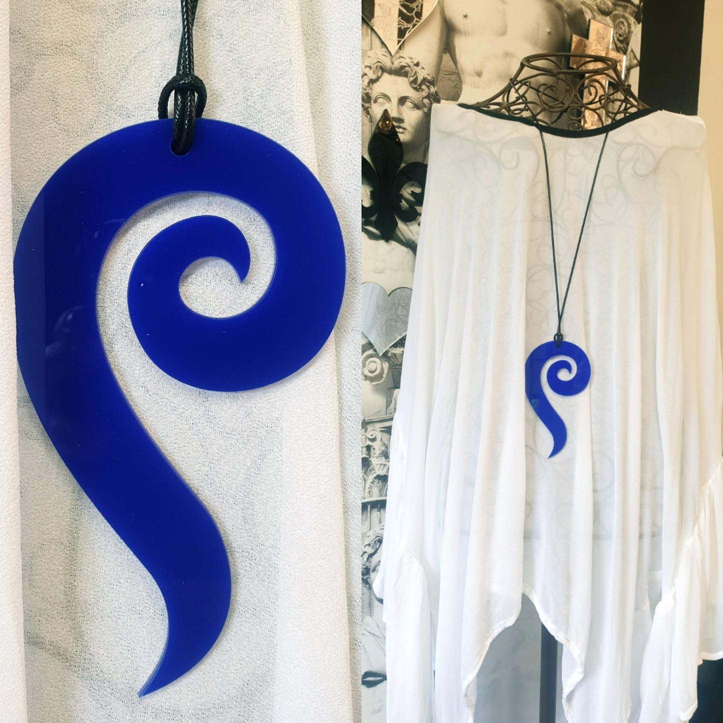 Long Spiral Necklace