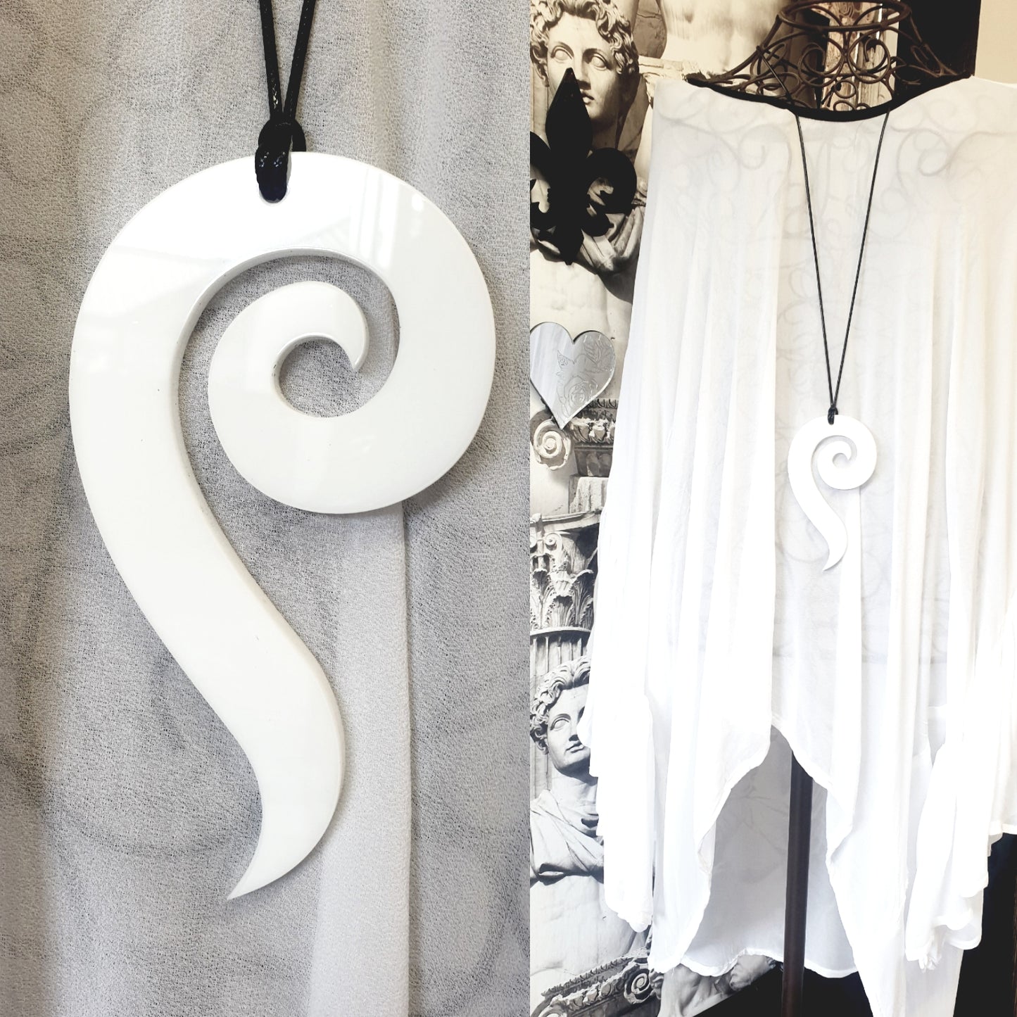 Long Spiral Necklace