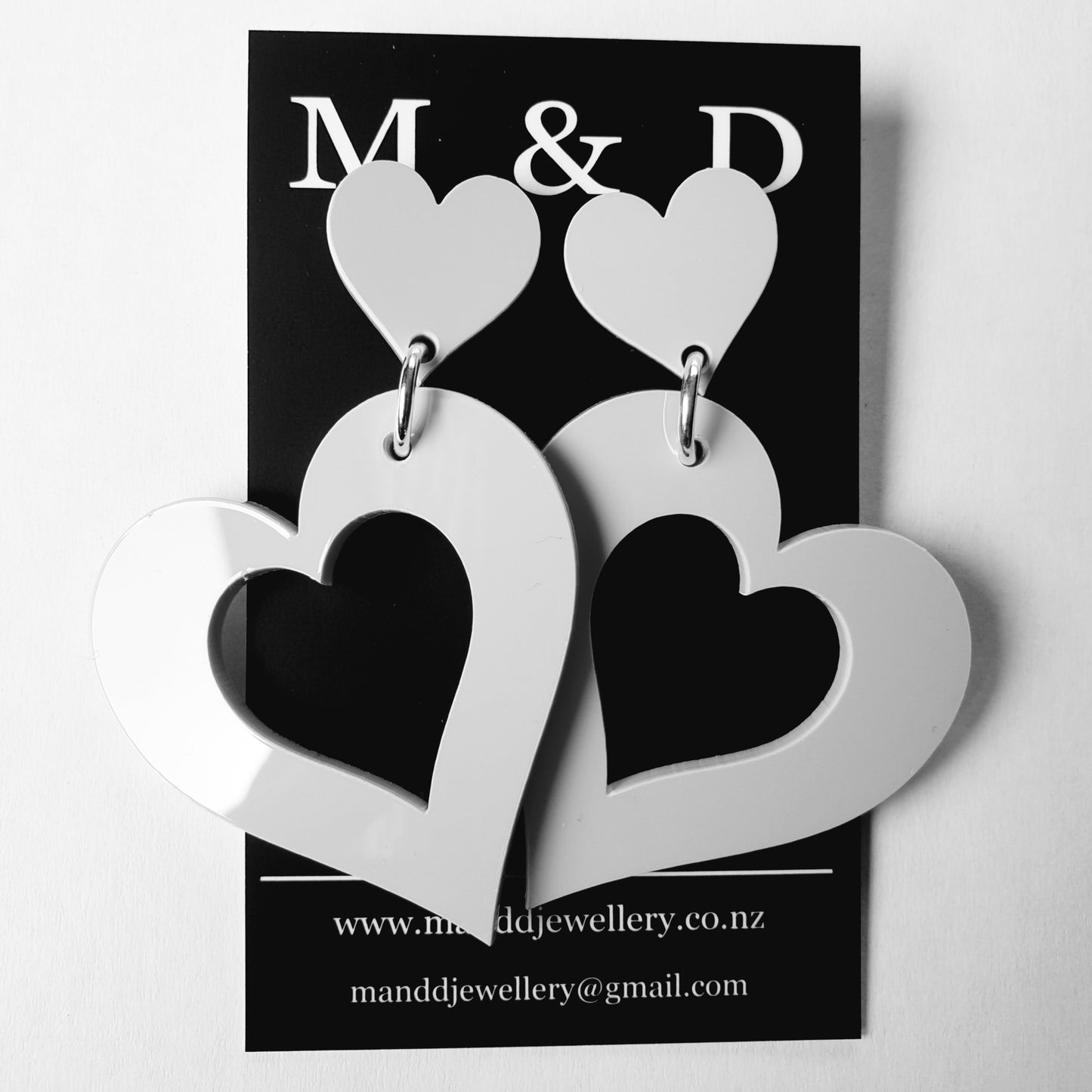 Heart Earrings Stud Dangles