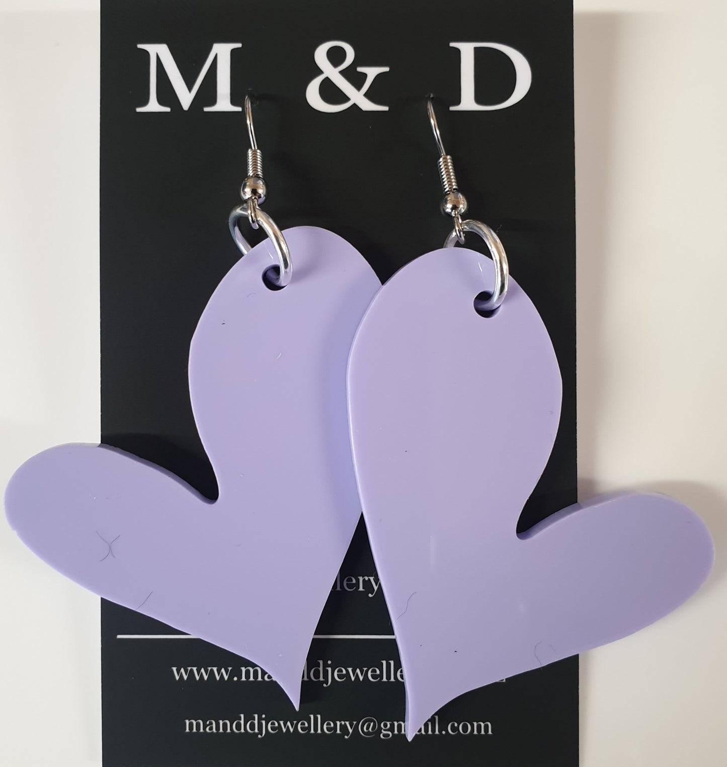 Wonky Heart Earrings Dangles