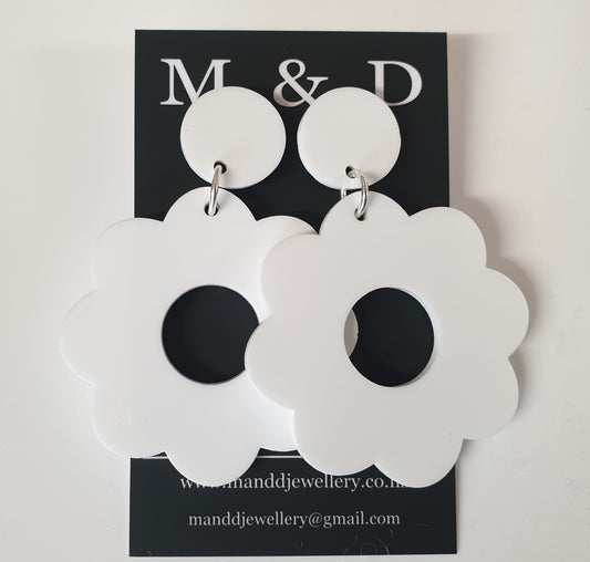 Flower Power Earrings Stud Dangles