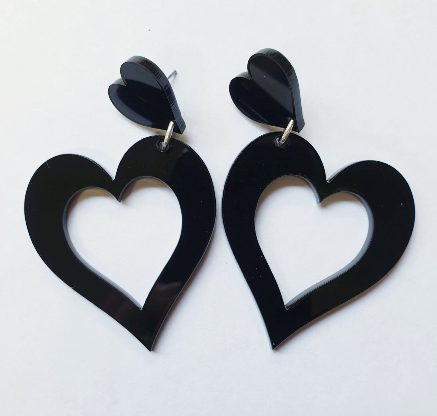 Heart Earrings Stud Dangles