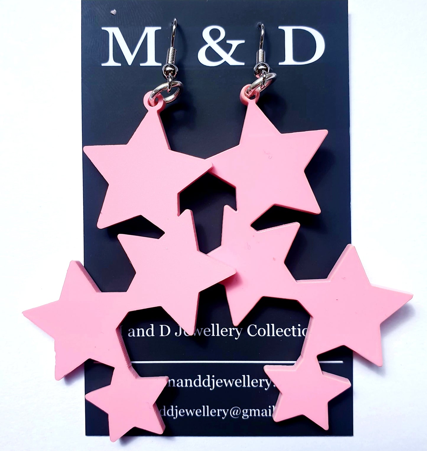 Long Star Dangles Earrings