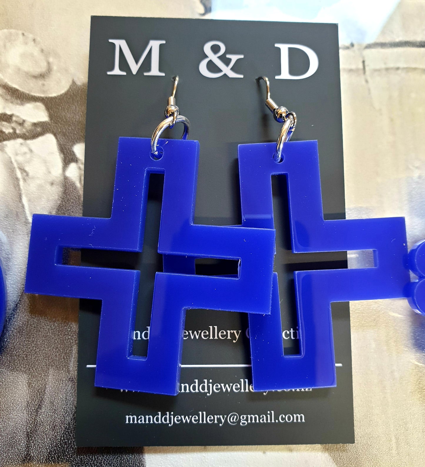 Hollow Cross Earrings Dangles