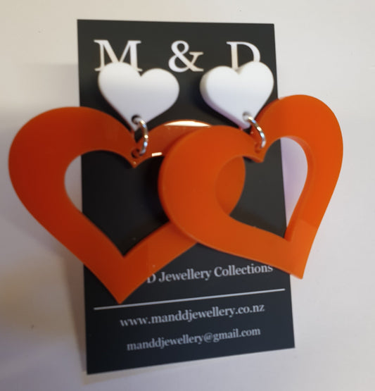 Hearty Hearts Earrings Stud Dangle