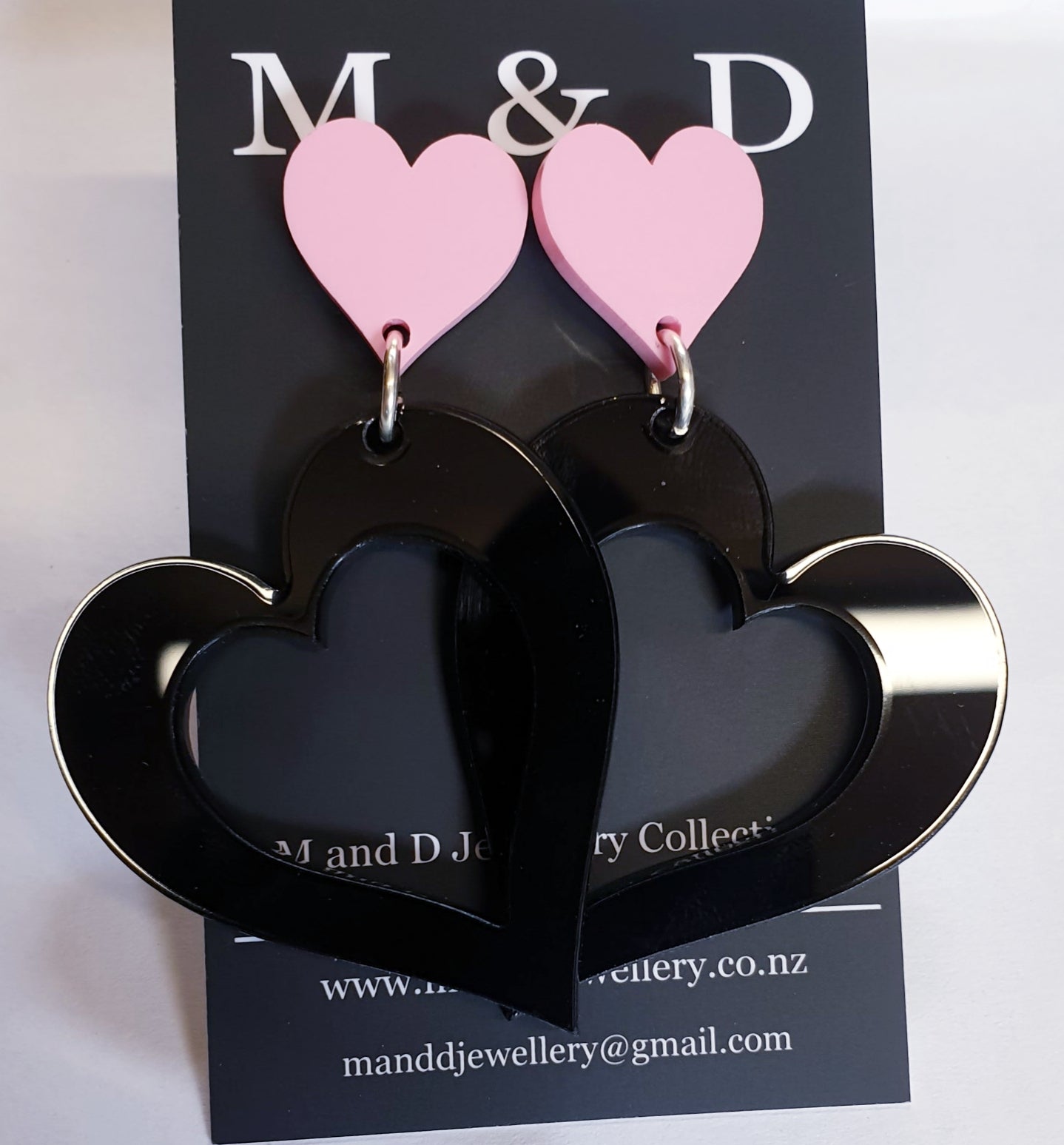 Heart Earrings Stud Dangles