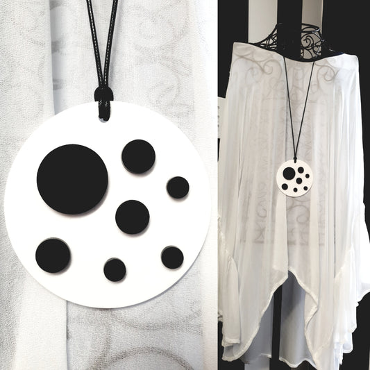 Spotty Acrylic Statement Necklace