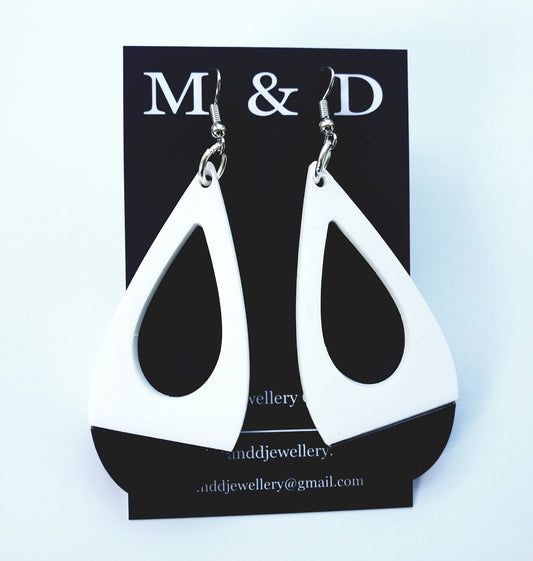 Teardrop Spliced Bottom Earrings Dangles
