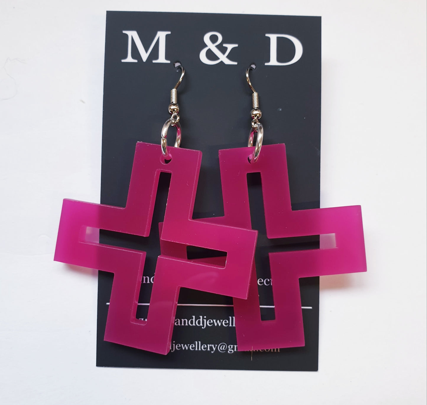 Hollow Cross Earrings Dangles