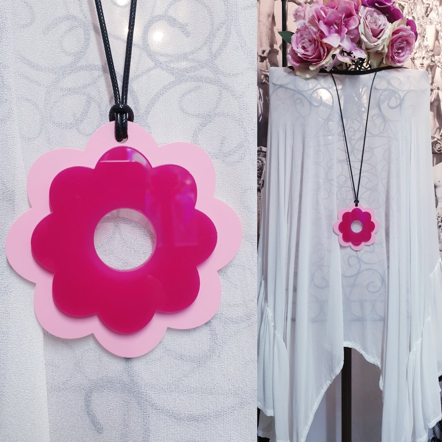 Flower Power 3D Statement Necklace