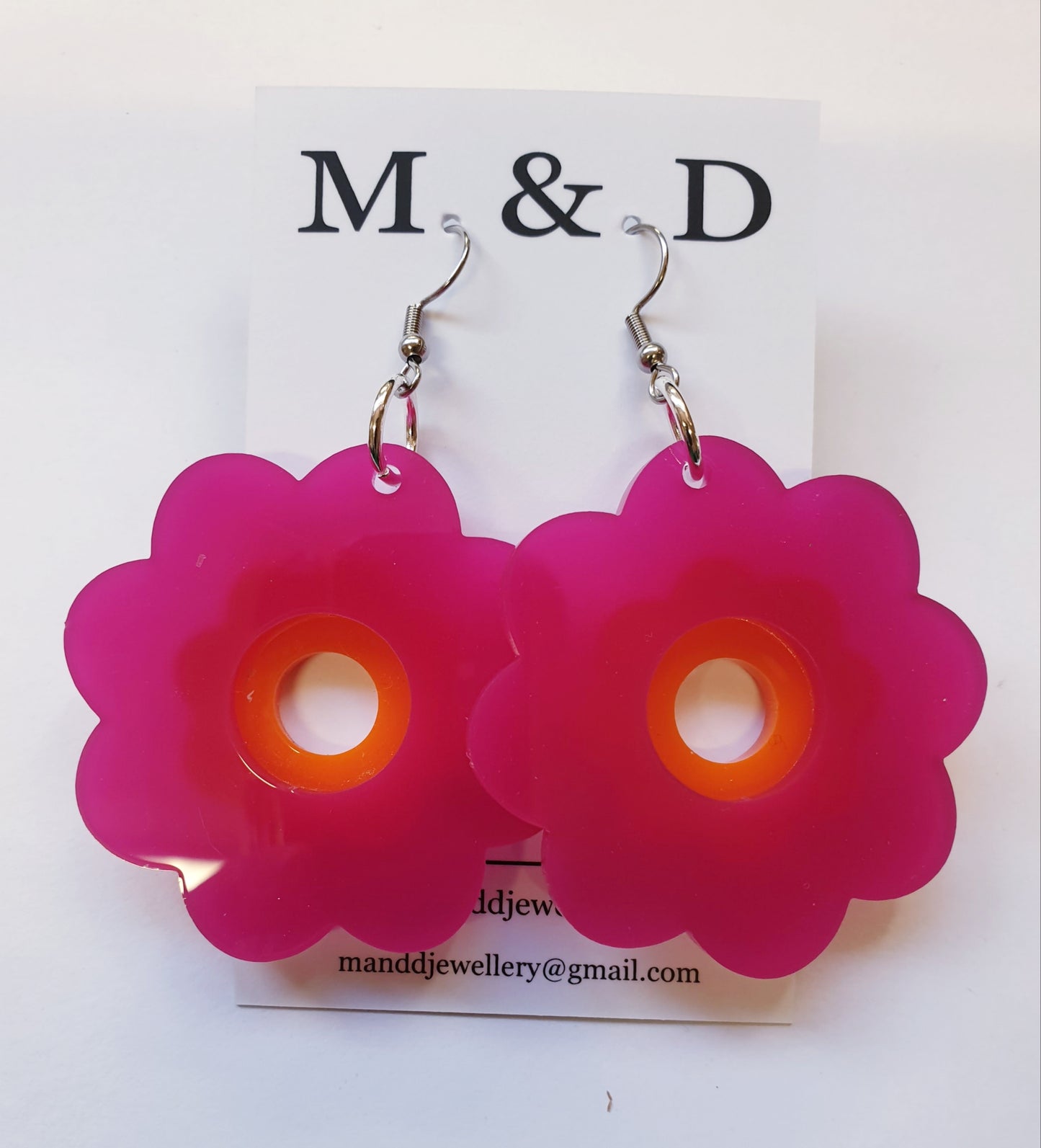 Flower Power 3D Earrings Dangles