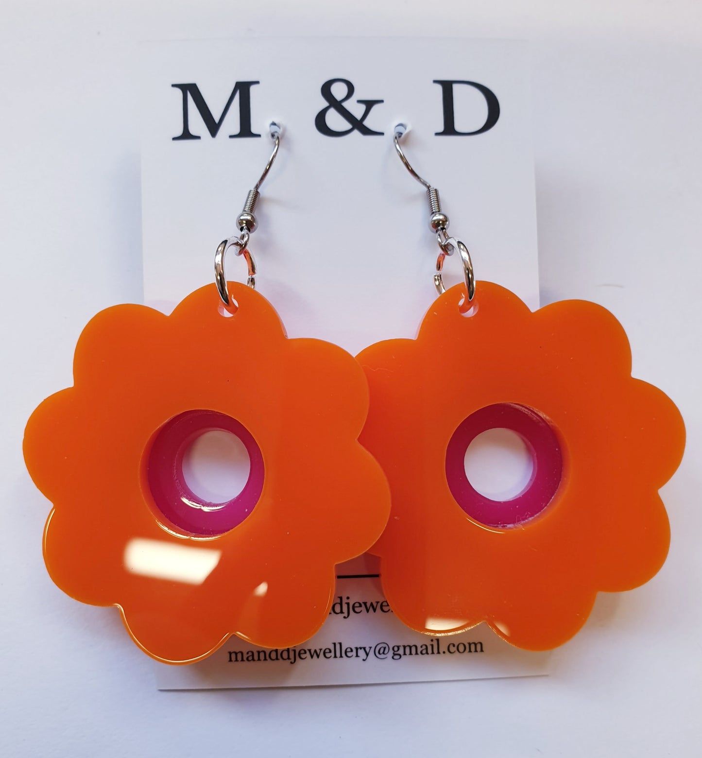 Flower Power 3D Earrings Dangles