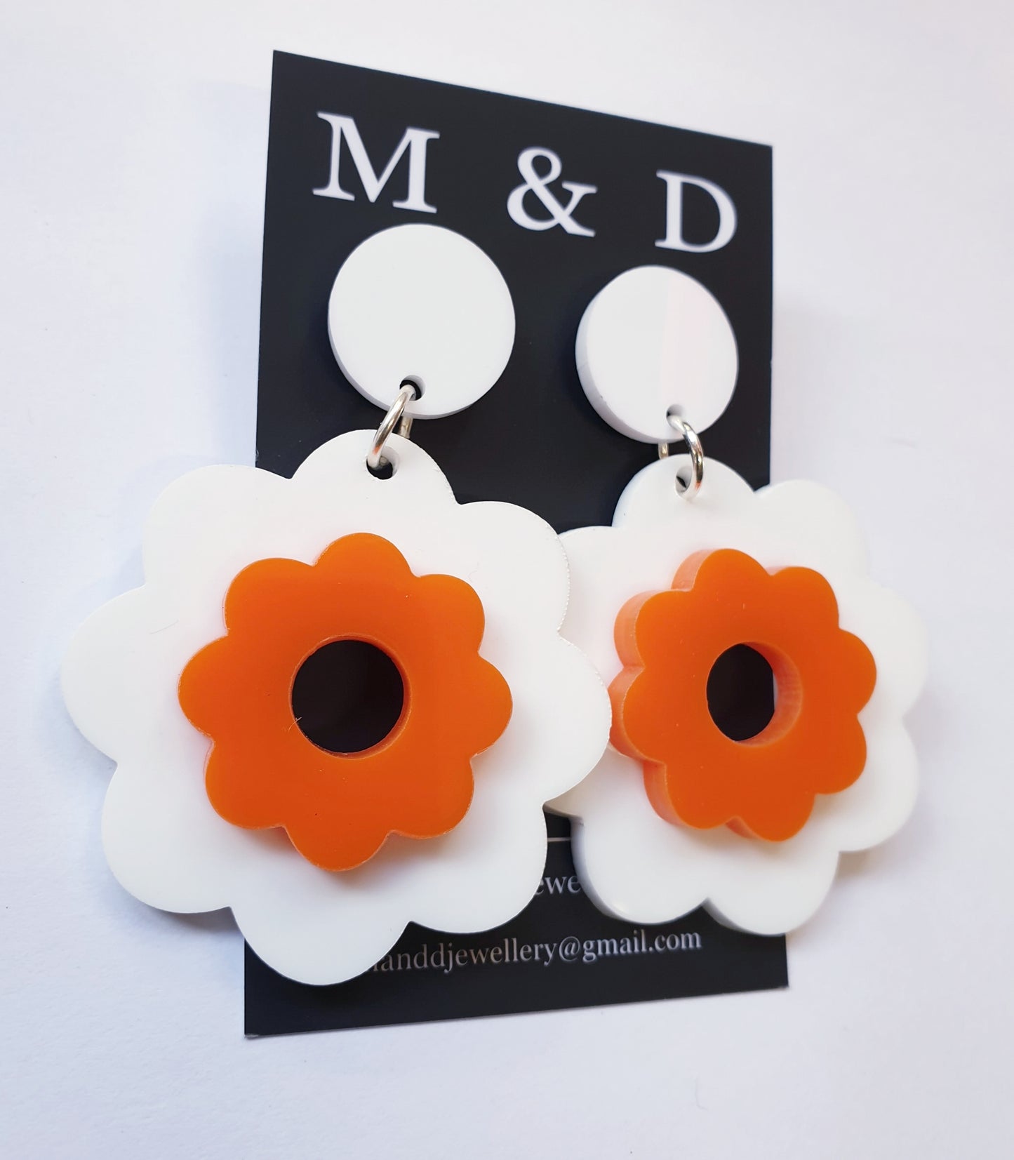 Flower Power 3D Earrings Stud Dangles