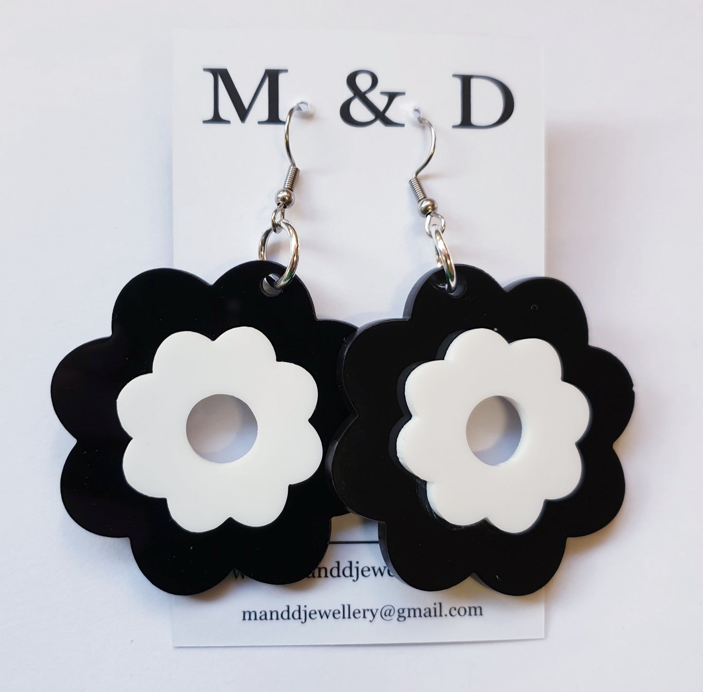 Flower Power 3D Earrings Dangles