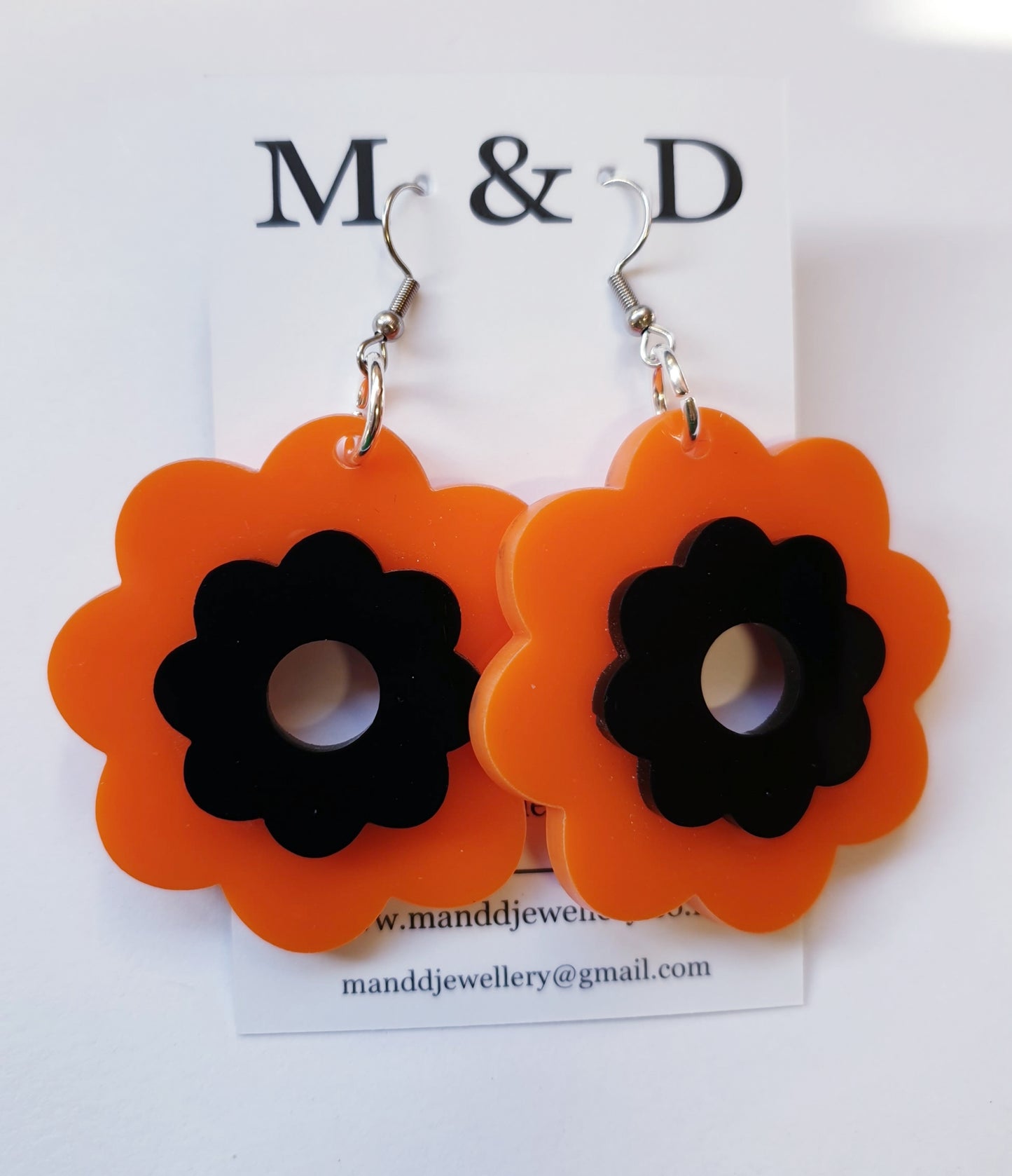 Flower Power 3D Earrings Dangles