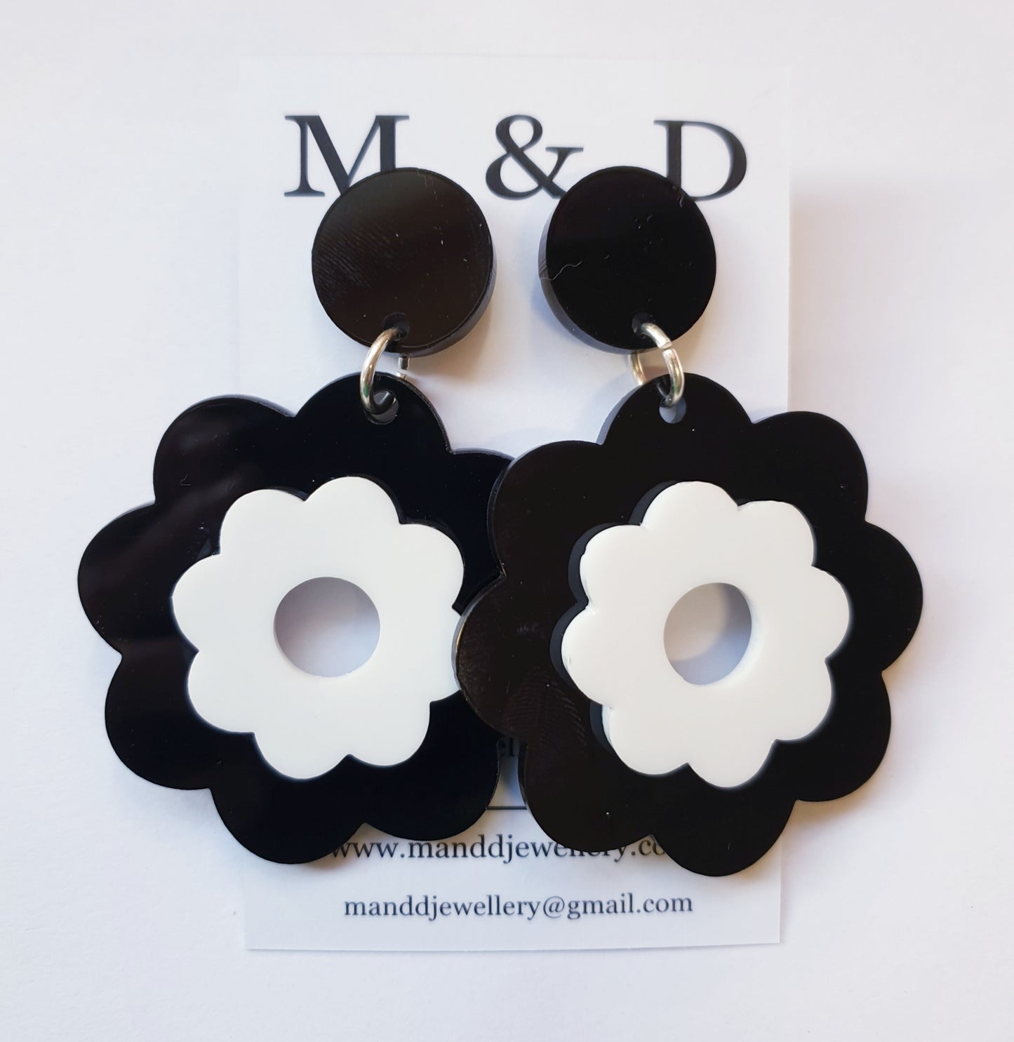 Flower Power 3D Earrings Stud Dangles