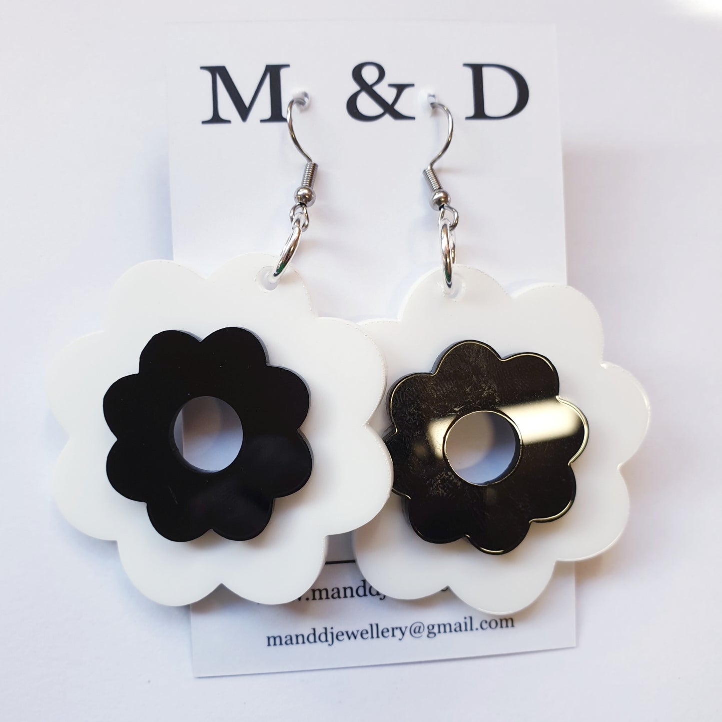 Flower Power 3D Earrings Dangles