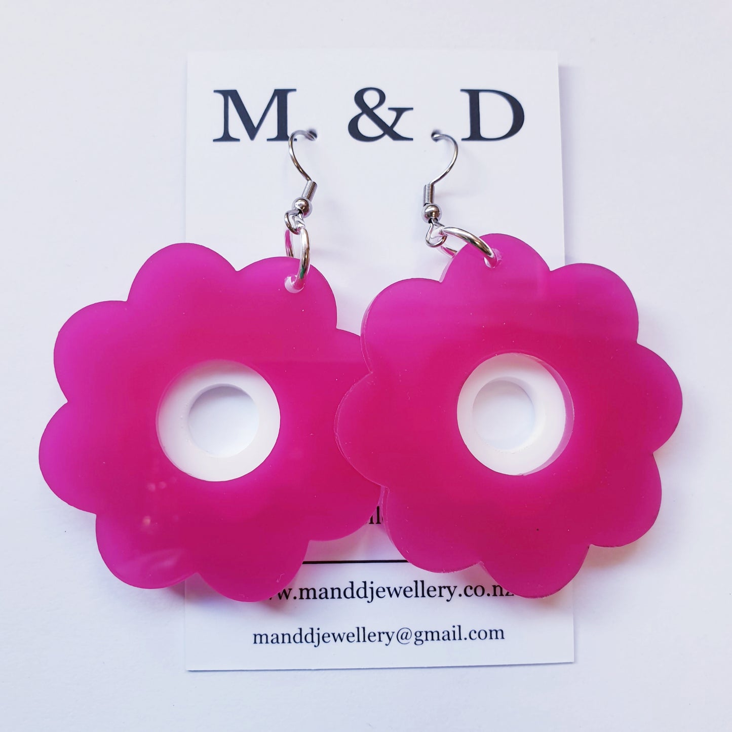 Flower Power 3D Earrings Dangles