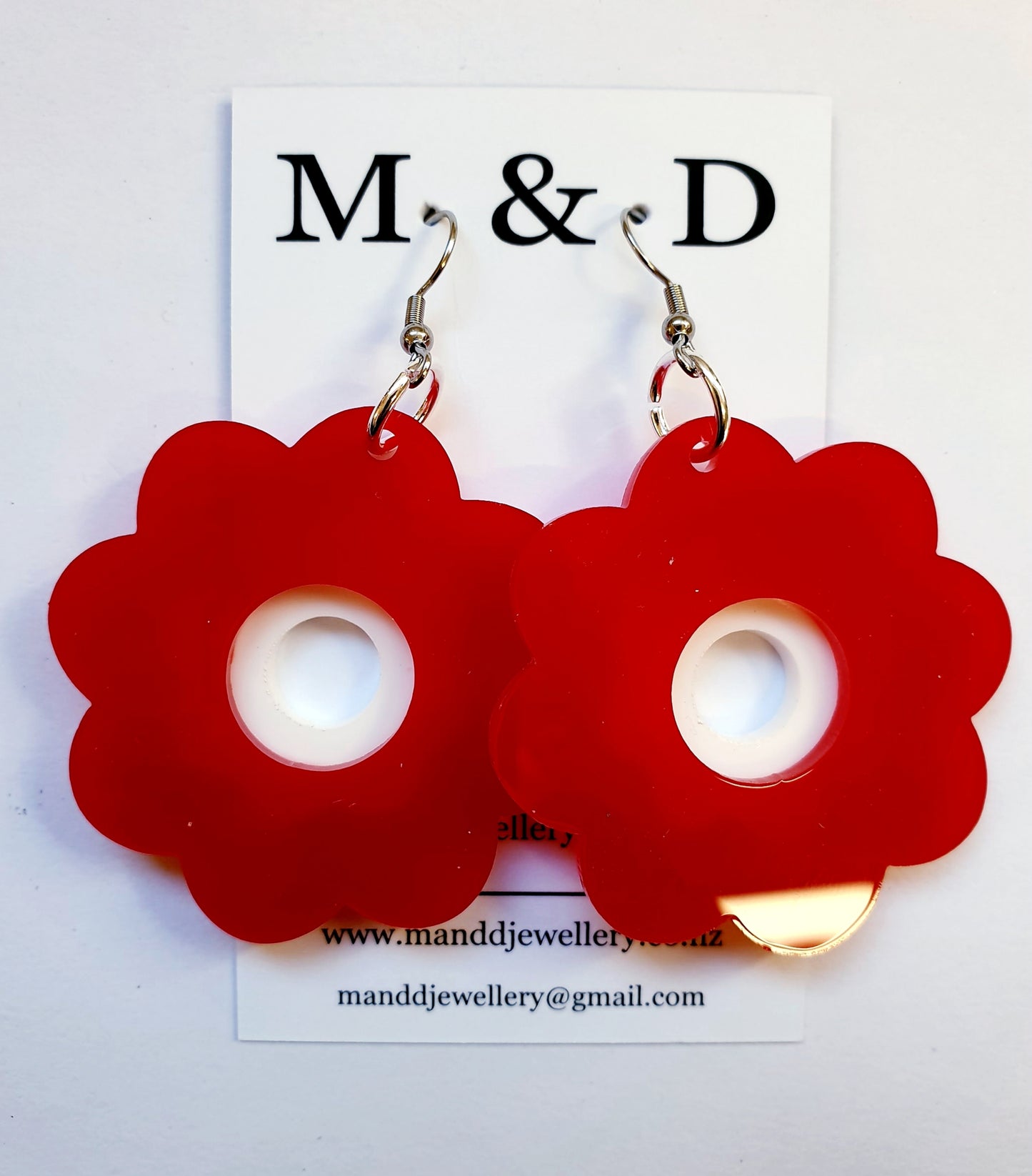 Flower Power 3D Earrings Dangles