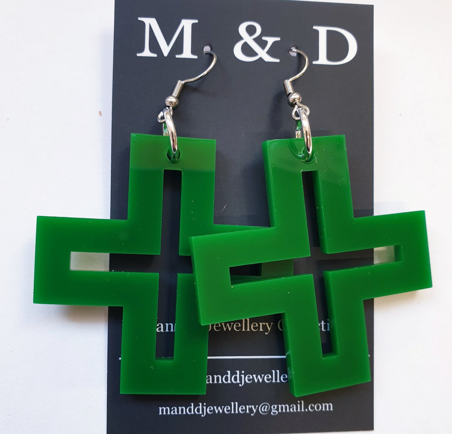 Hollow Cross Earrings Dangles