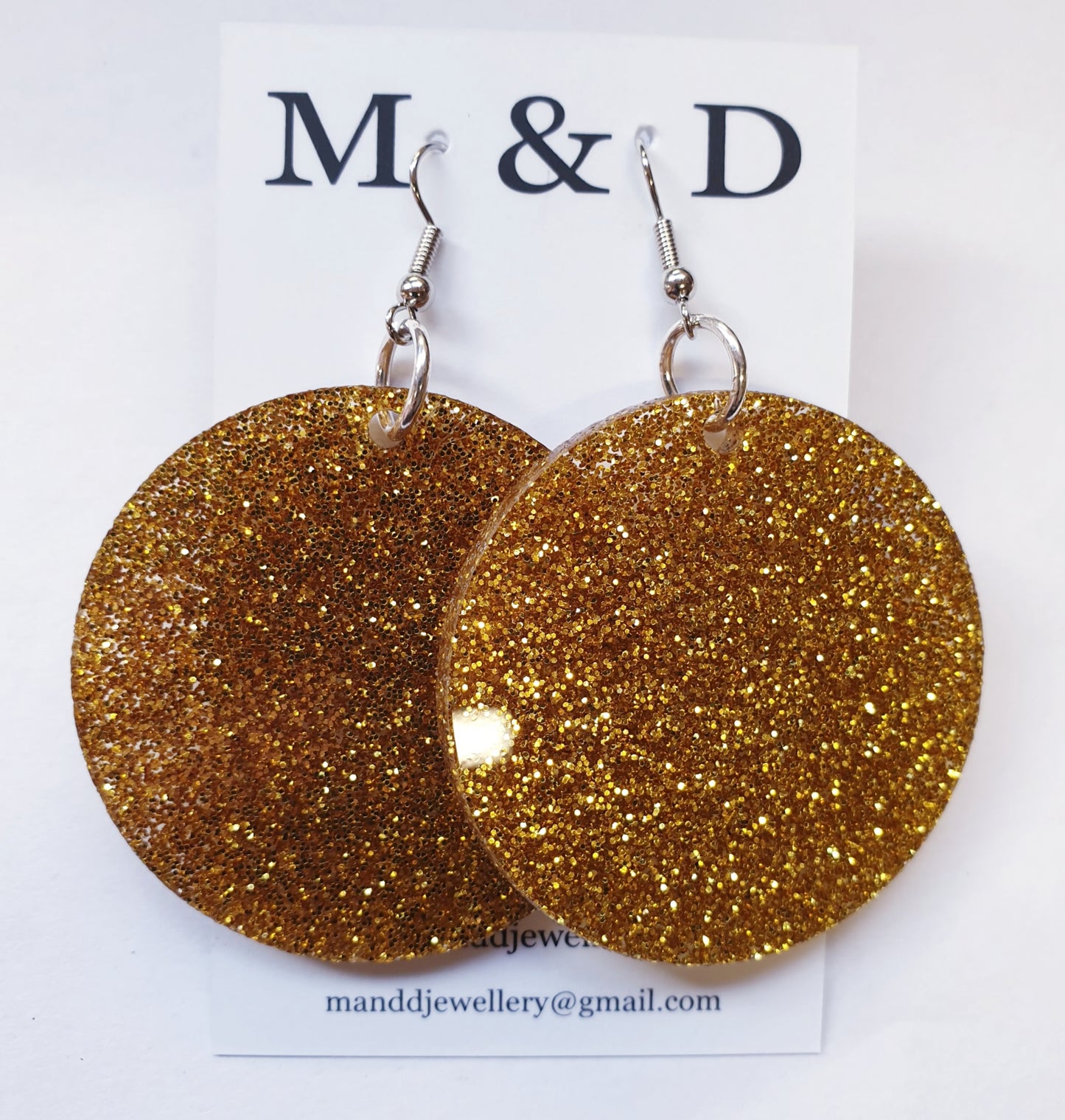 Disc Earrings Dangles 5cm