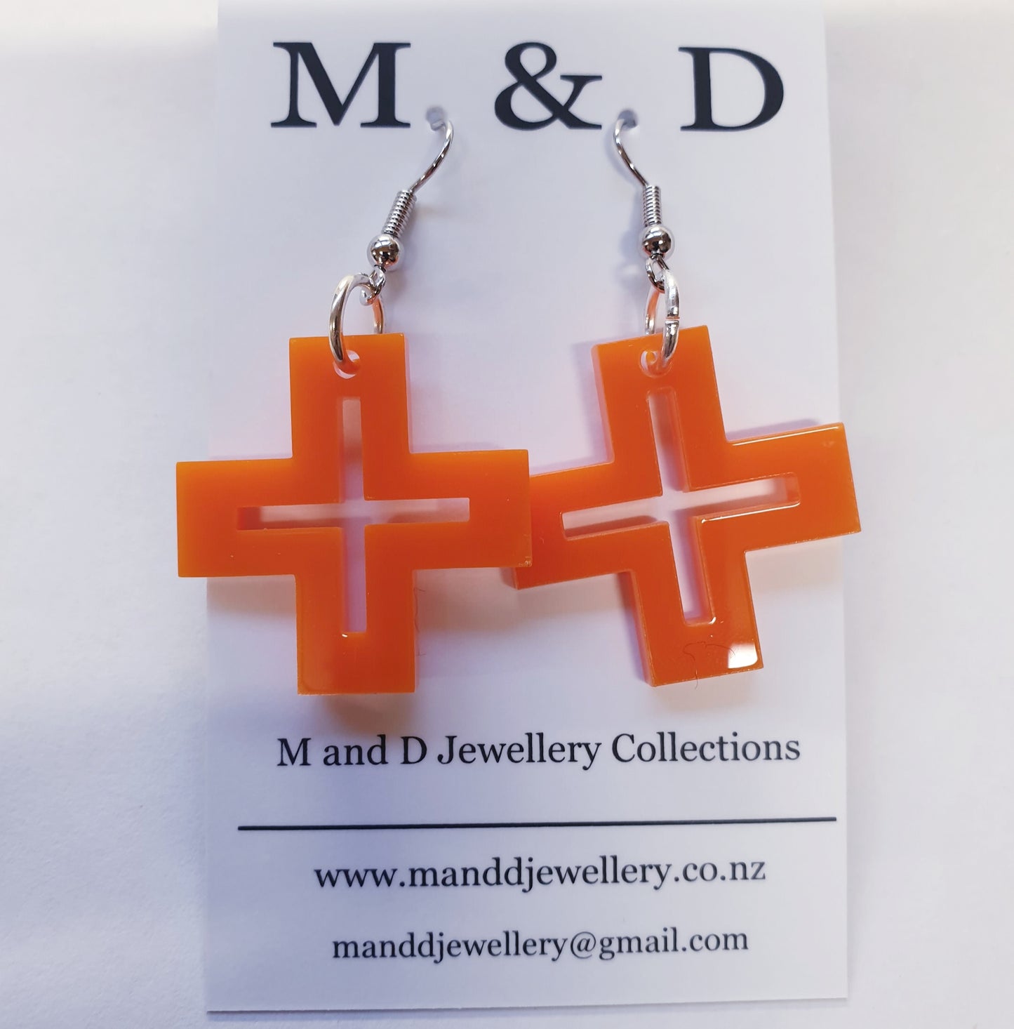 Hollow Cross Little Dangles Earrings