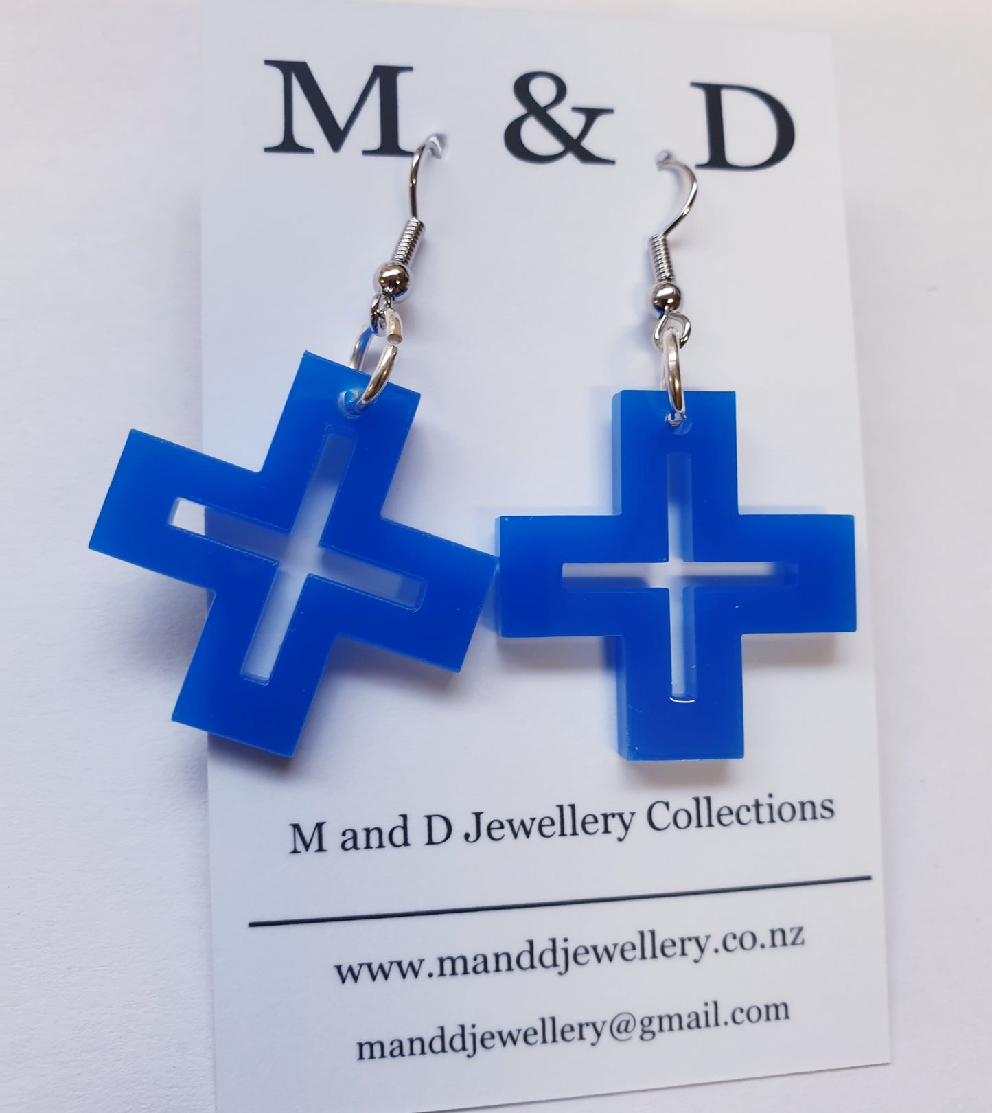 Hollow Cross Little Dangles Earrings