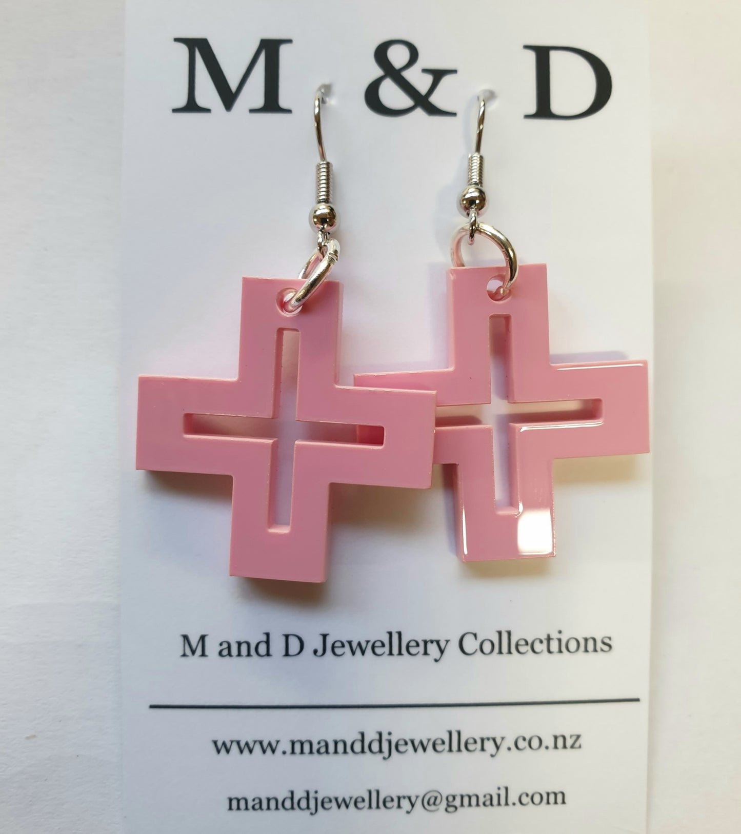 Hollow Cross Little Dangles Earrings