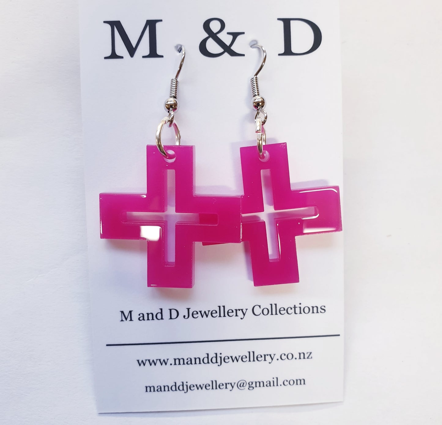 Hollow Cross Little Dangles Earrings