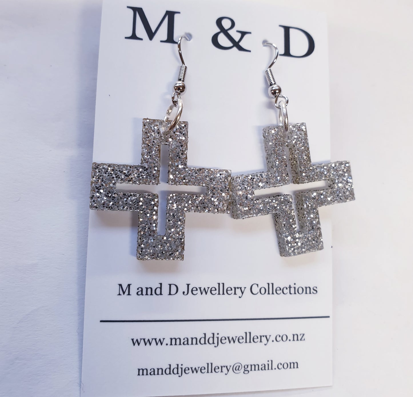 Hollow Cross Little Dangles Earrings