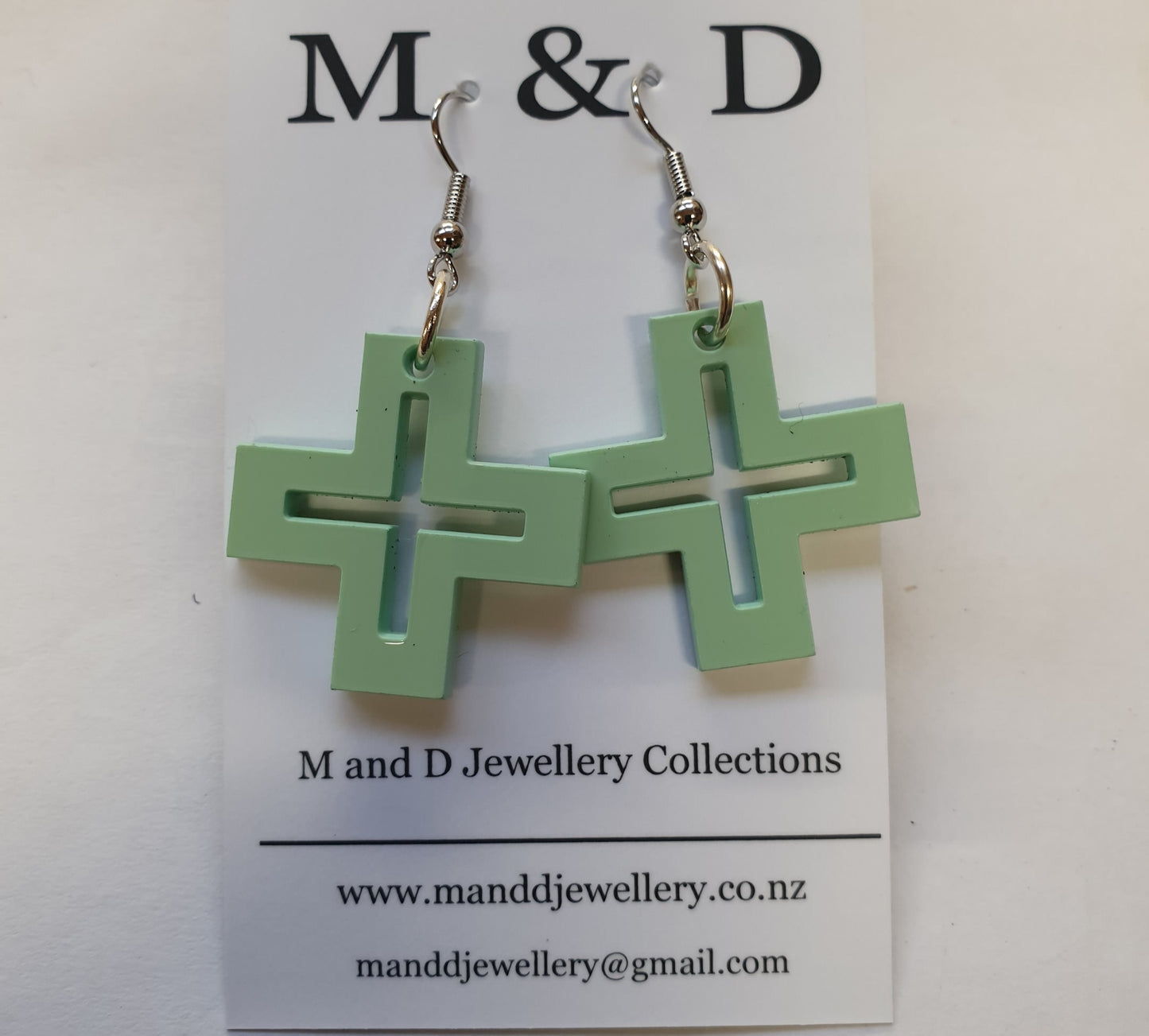 Hollow Cross Little Dangles Earrings