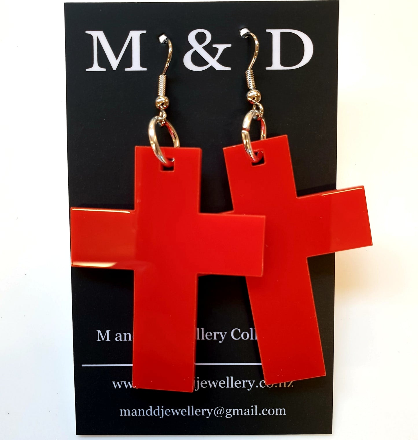 Solid Cross Earrings Dangles