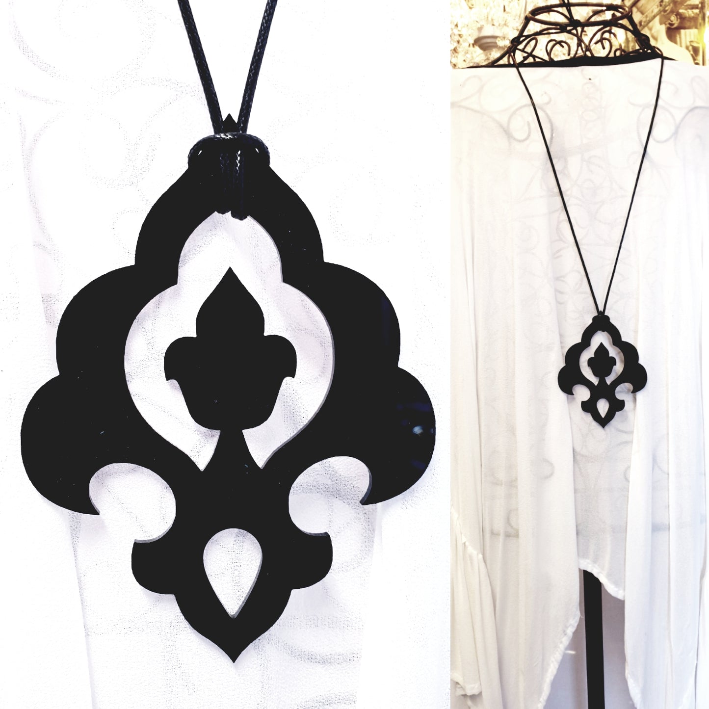 Damask Statement Necklace