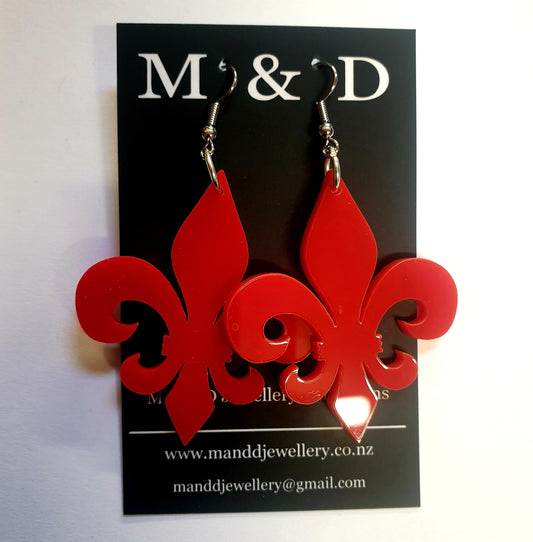 Fleur De Lis Earrings Dangles