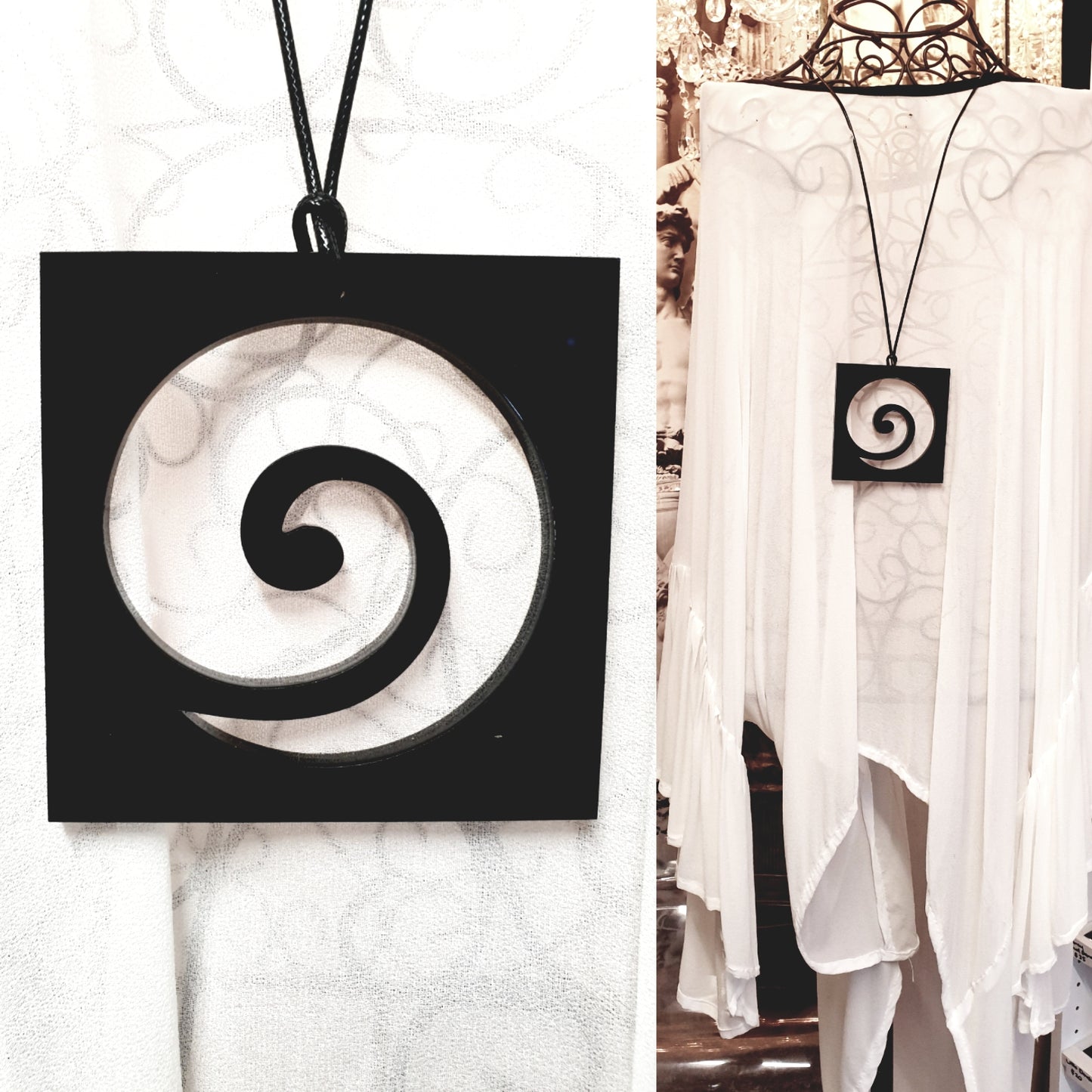 Koru Shadow Statement Necklace