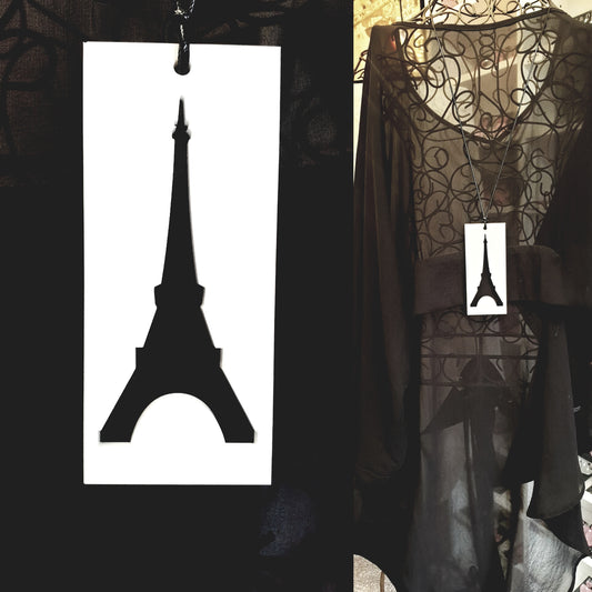 Eiffel Tower Shadow Statement Necklace