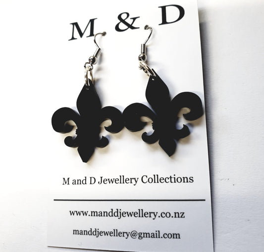 Fleur De Lis Little Dangle Earrings