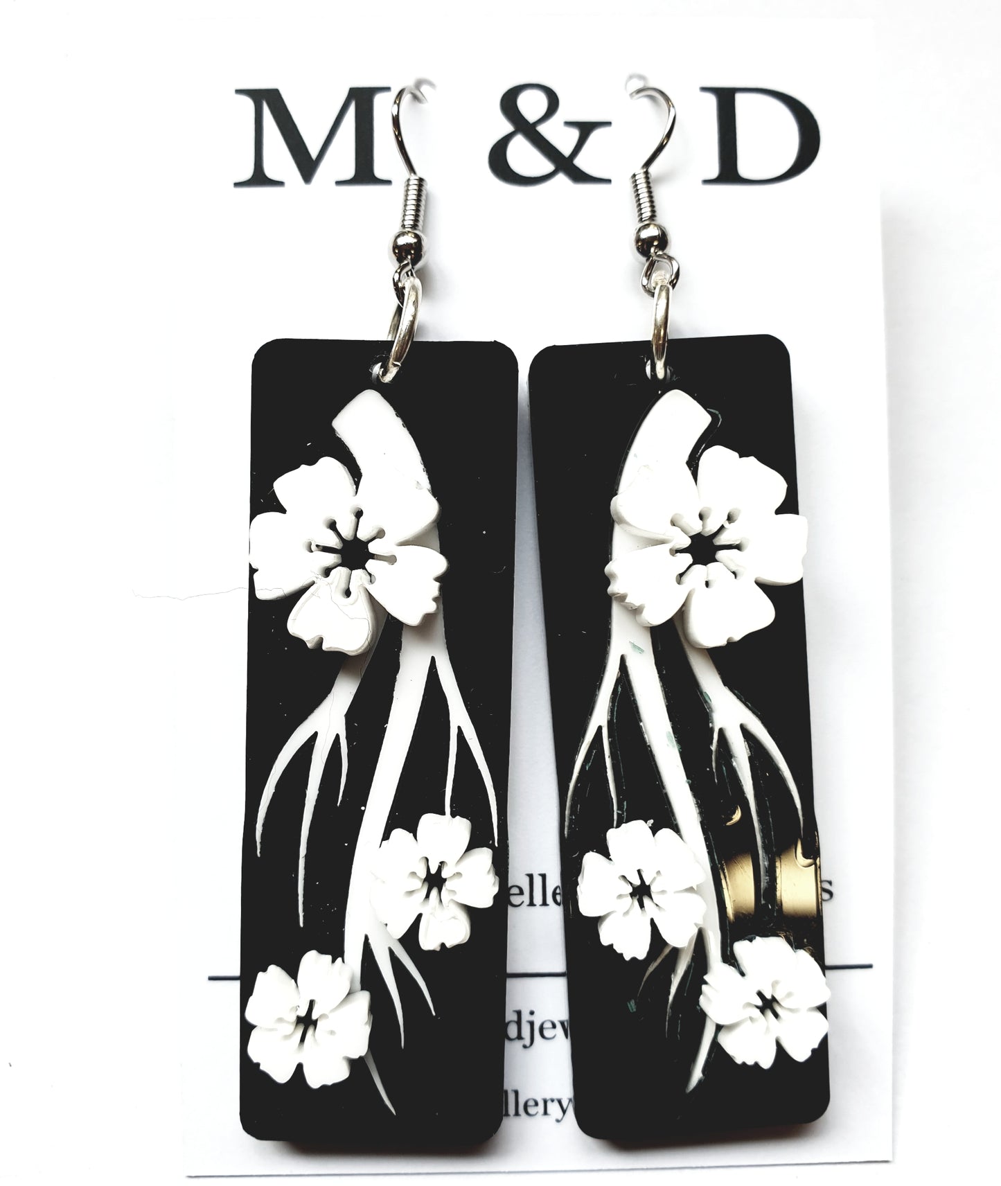 Blossom 3d Tile Dangles Earrings