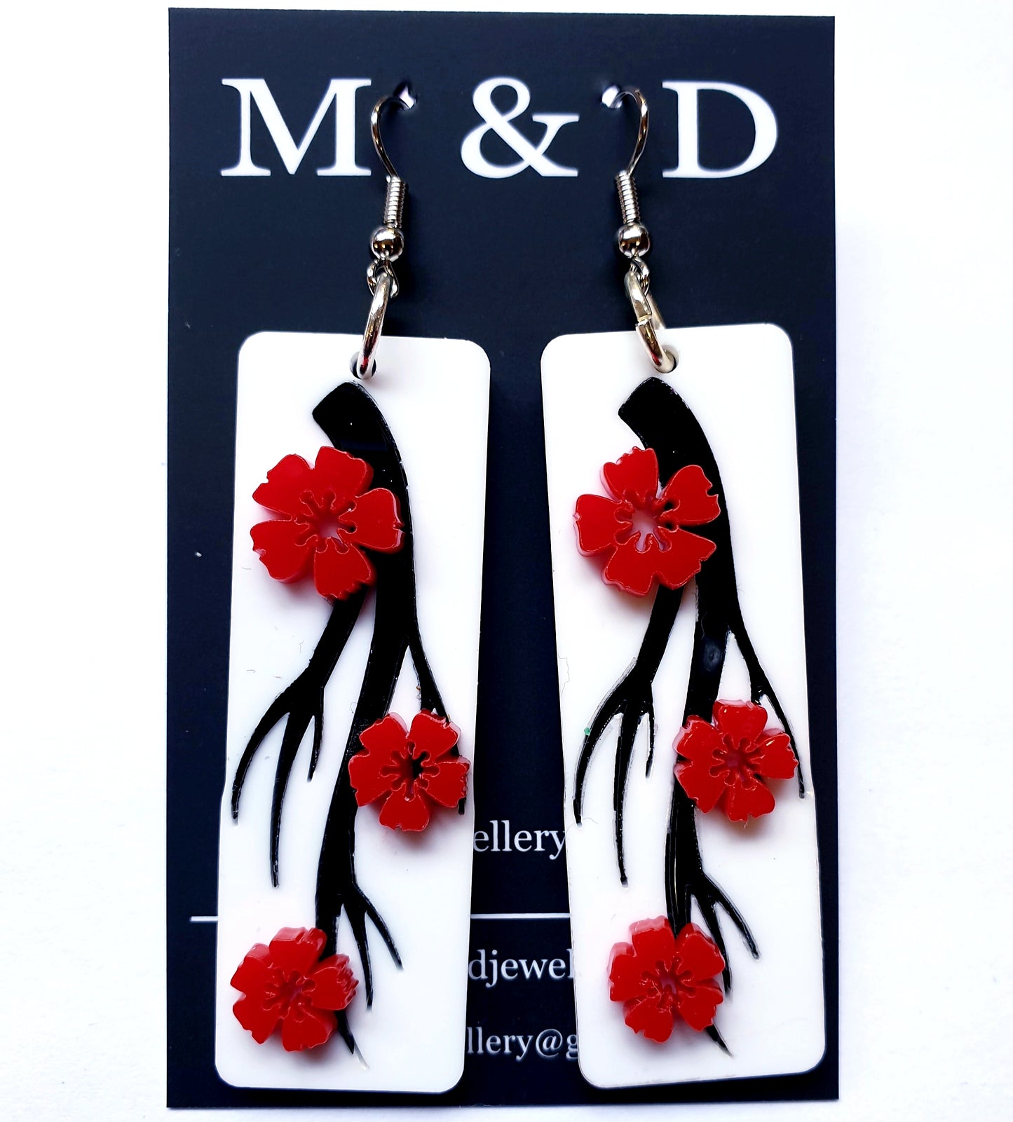 Blossom 3d Tile Dangles Earrings