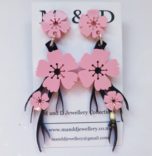 Blossom Branch Stud Dangles