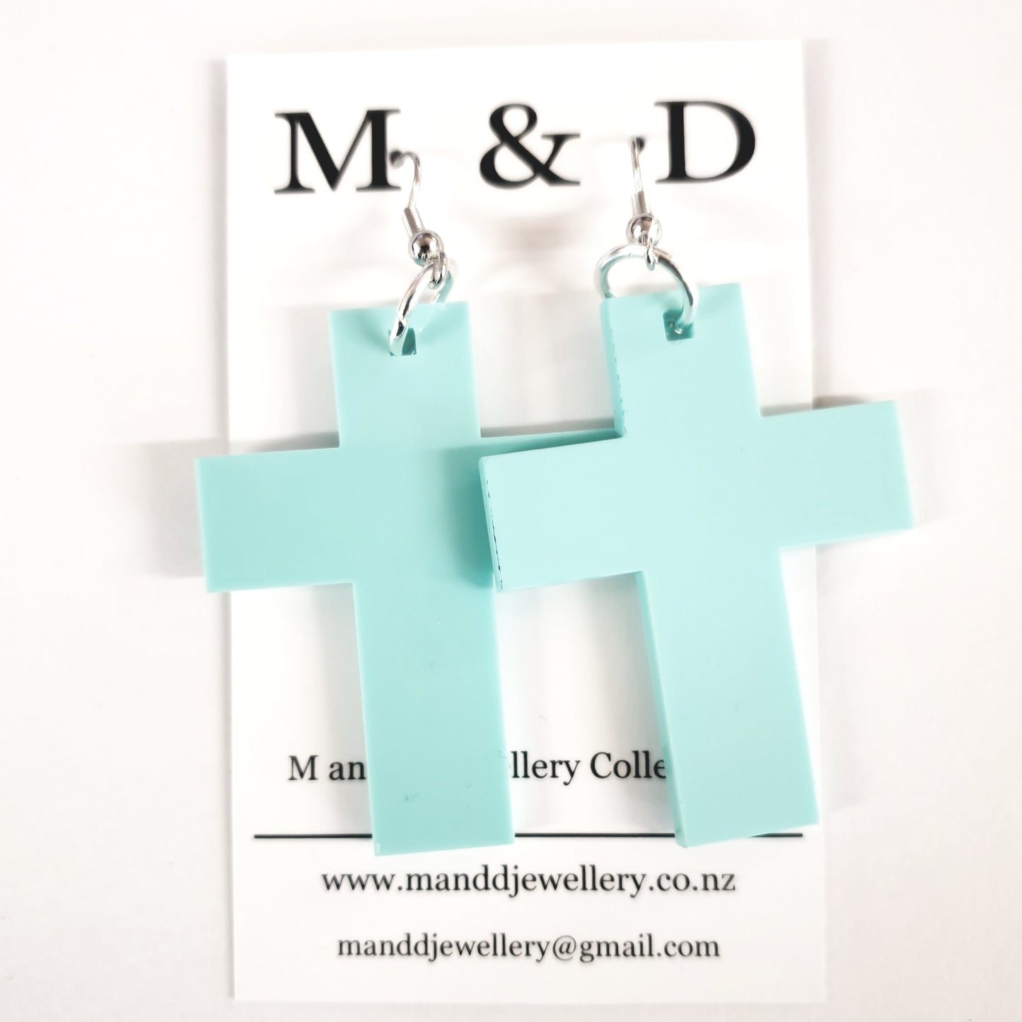 Solid Cross Earrings Dangles