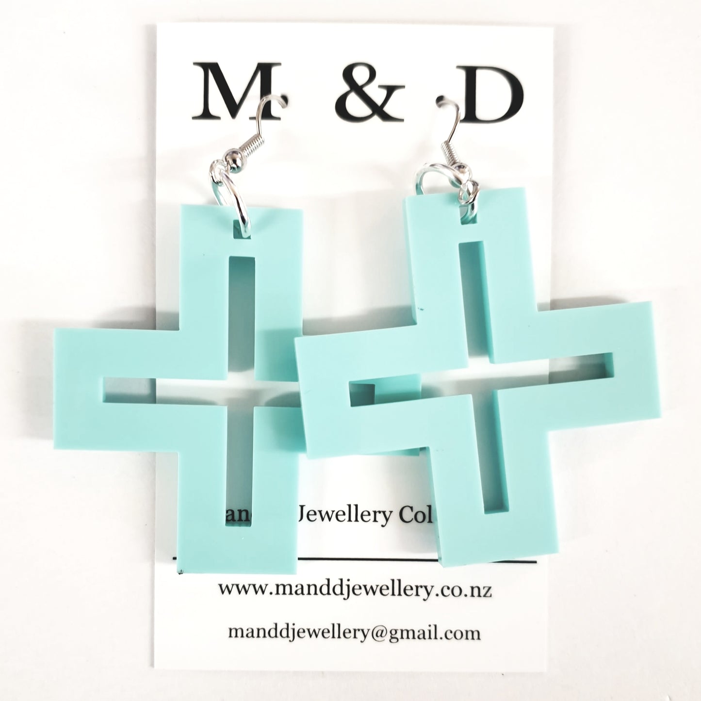 Hollow Cross Earrings Dangles