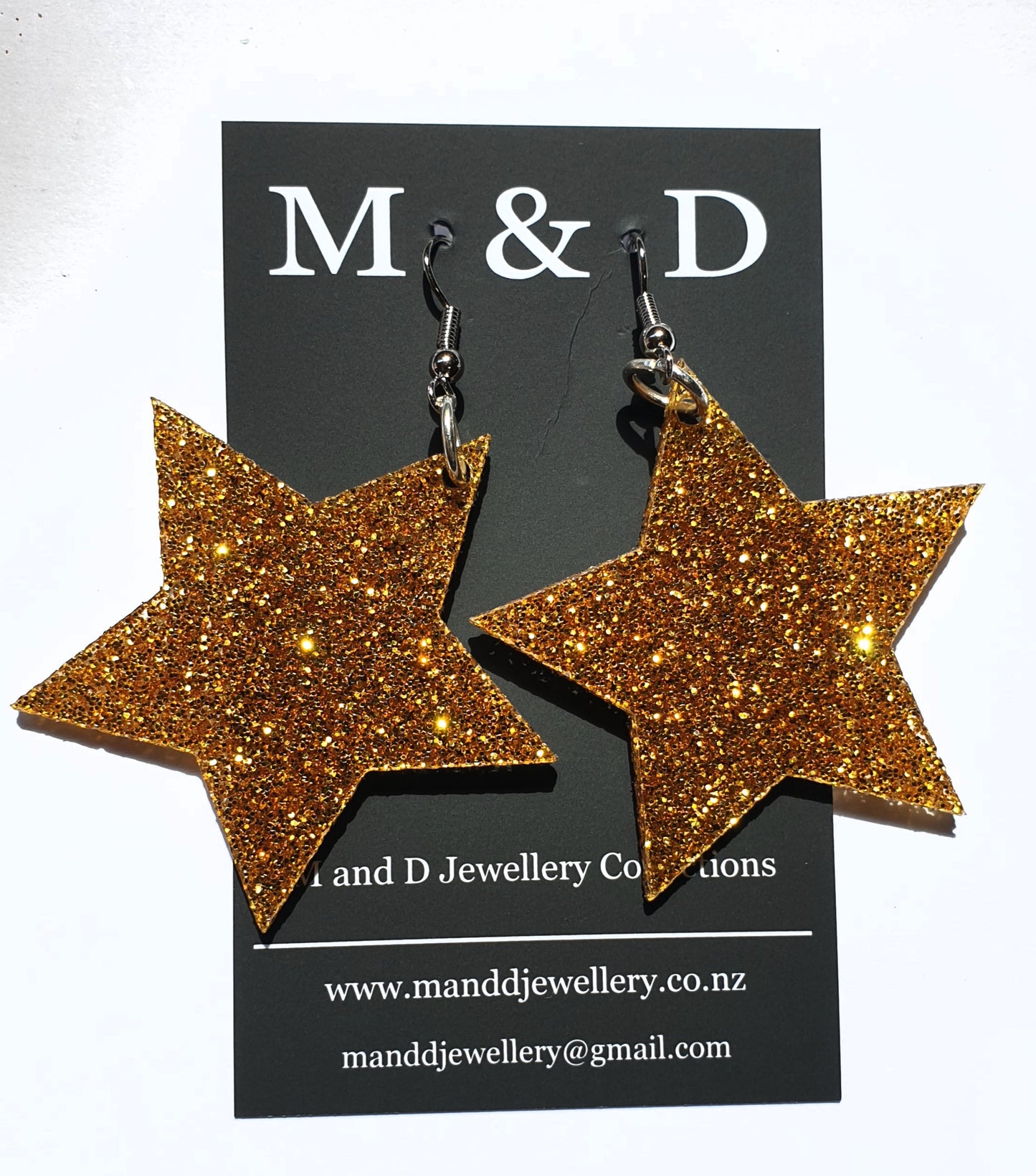 Christmas Star Earrings Dangles