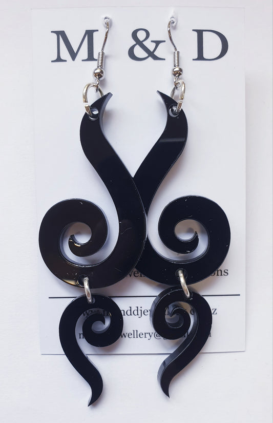 Spiral Doubles Earrings Dangles