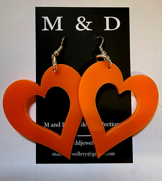 Hearty Heart earrings dangles