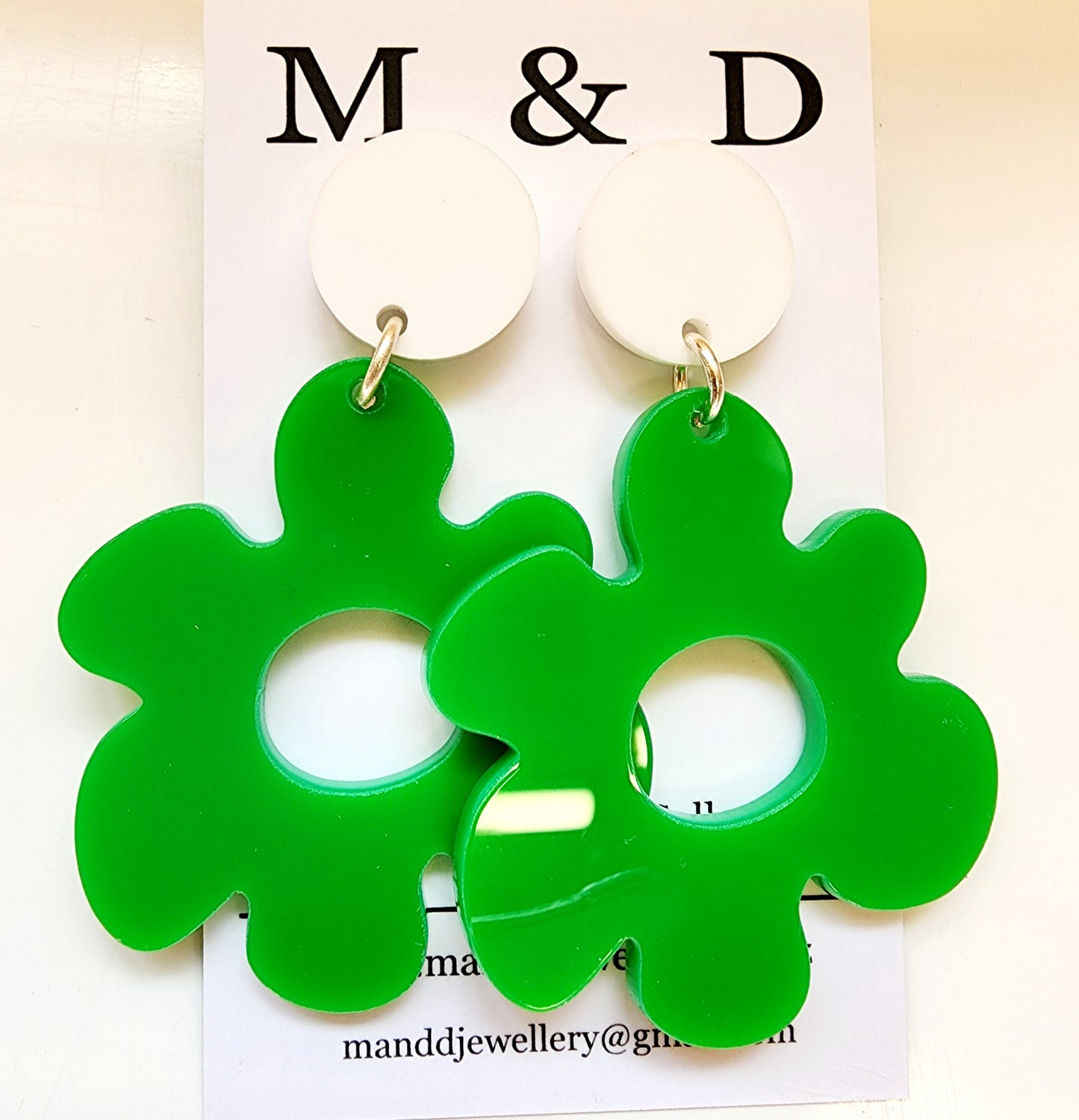 Jelly Flower Stud Dangles