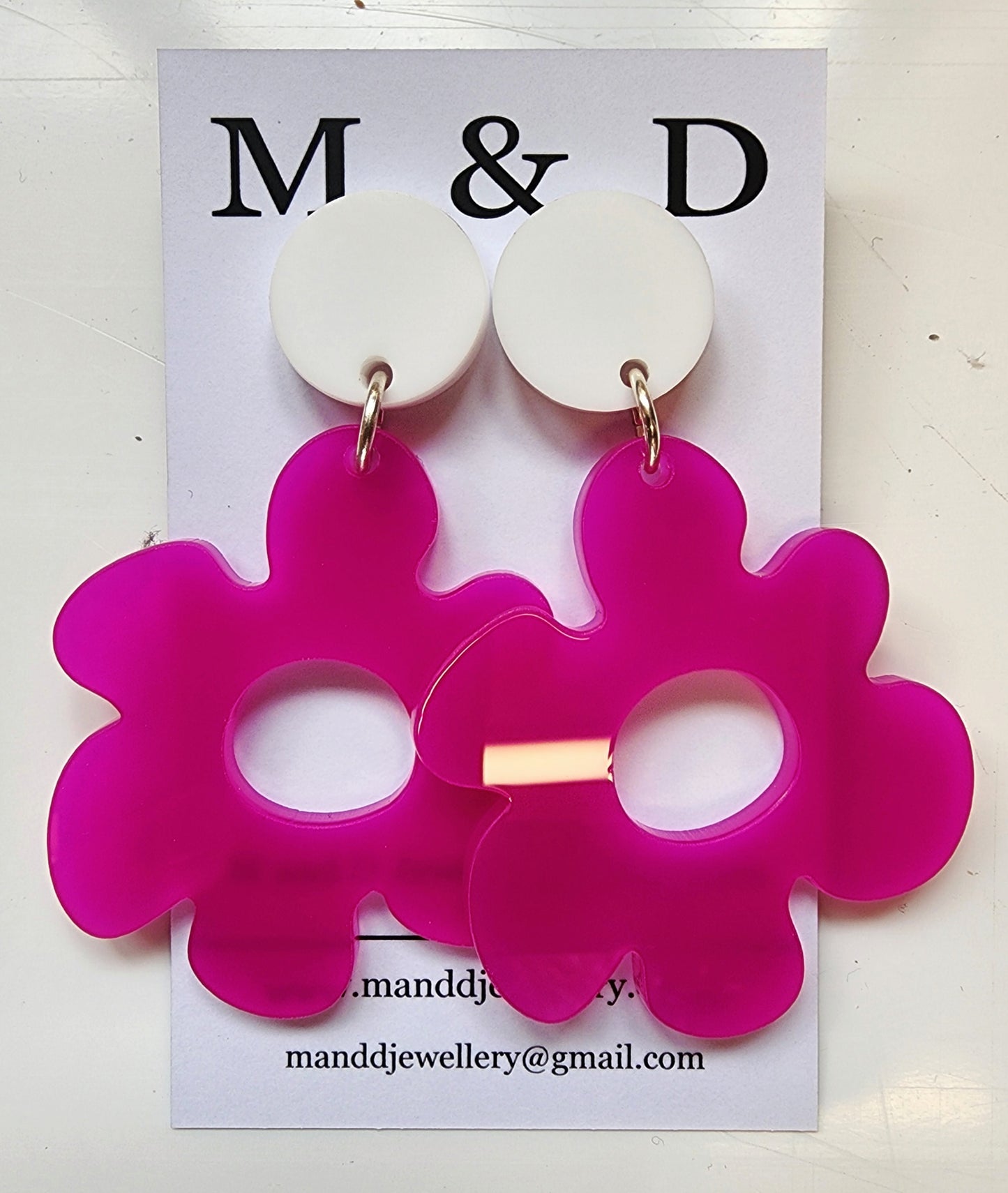 Jelly Flower Stud Dangles