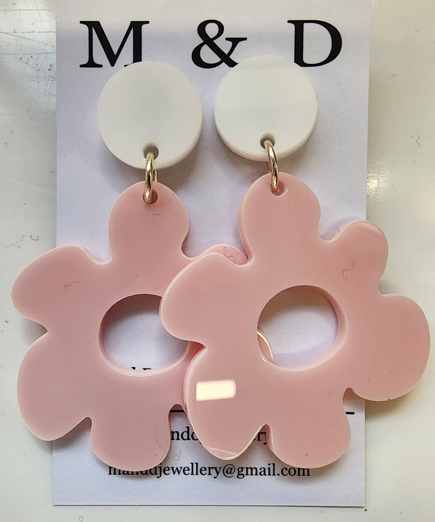 Jelly Flower Stud Dangles