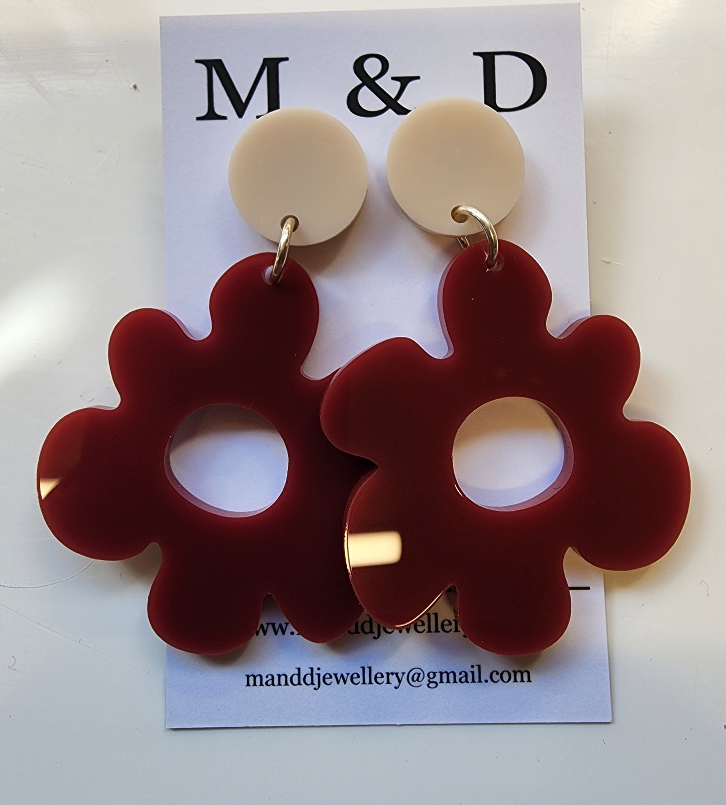 Jelly Flower Stud Dangles