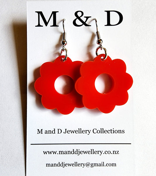 Flower Power Earrings Little Dangles